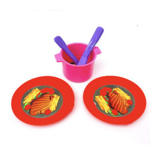 JUEGO DE COCINA 3 MOT. SURT. C/ STIKERS ALUSIVOS